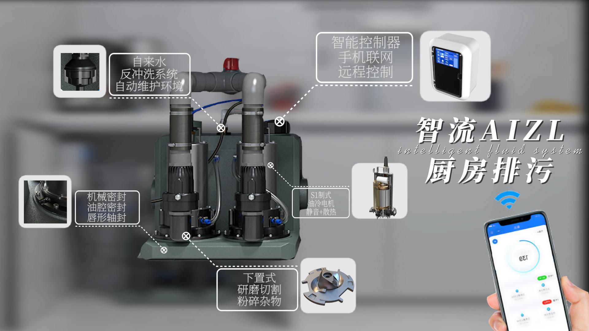 廚房污水提升器